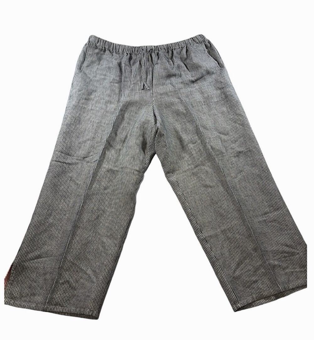 Women’s Norton mcnaughton Capri Pants Striped Black And White Size XL